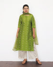 Apple Green Silk Cotton Kurta