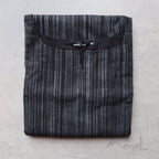 Black Stripe Cotton Kurta