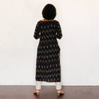 Black Ikat Kurta
