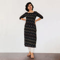 Black Ikat Kurta