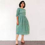 Turquoise Blue Fit and Flare Dresses