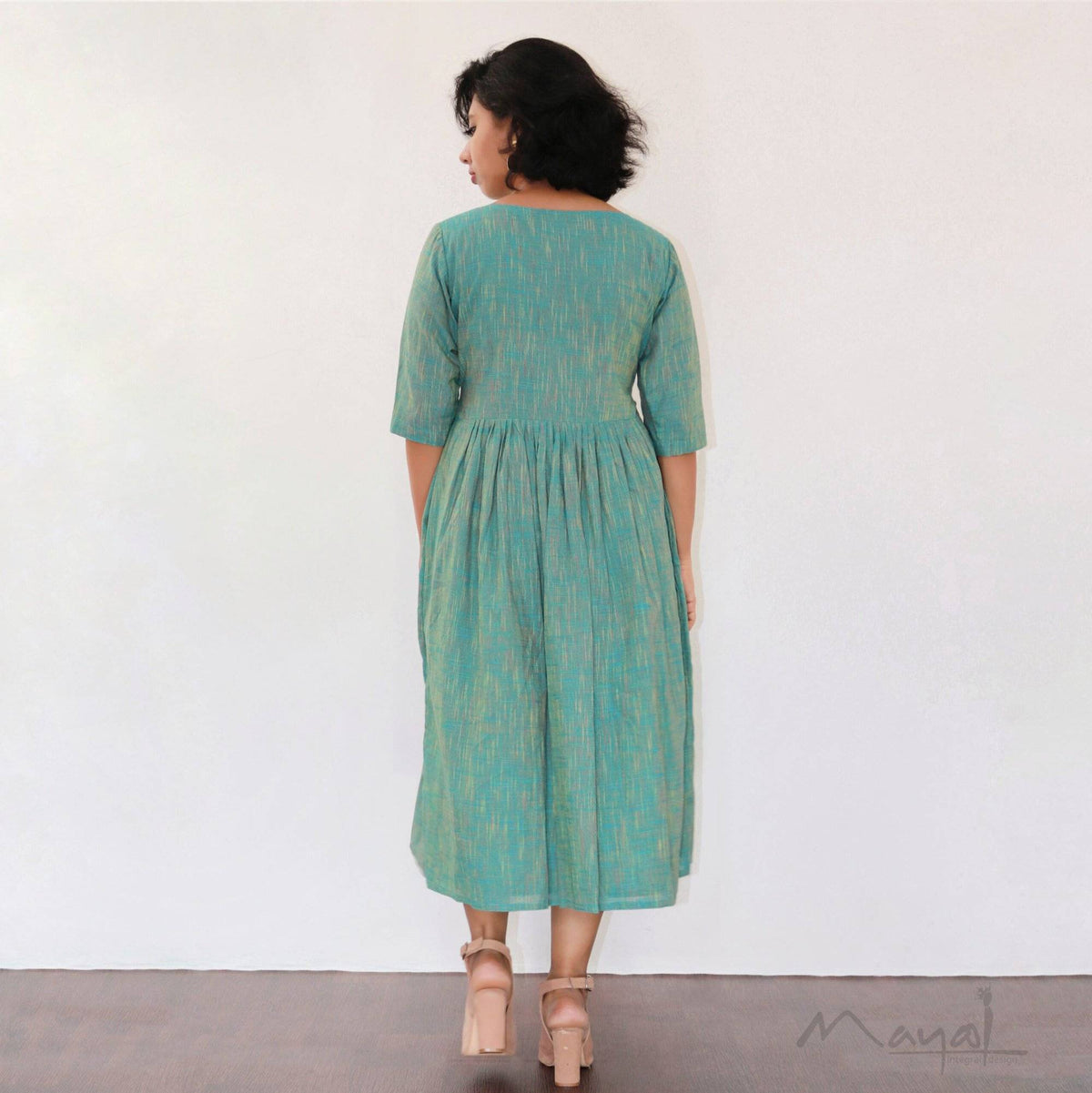 Turquoise Blue Fit and Flare Dresses