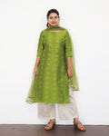 Apple Green Silk Cotton Kurta
