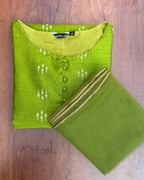 Apple Green Silk Cotton Kurta