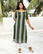 Basil Green Hakoba Kurta