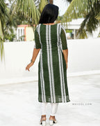 Basil Green Hakoba Kurta