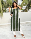 Basil Green Hakoba Kurta