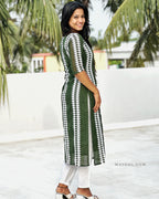 Basil Green Hakoba Kurta