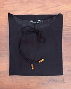 Black Traditional Cotton Kurta
