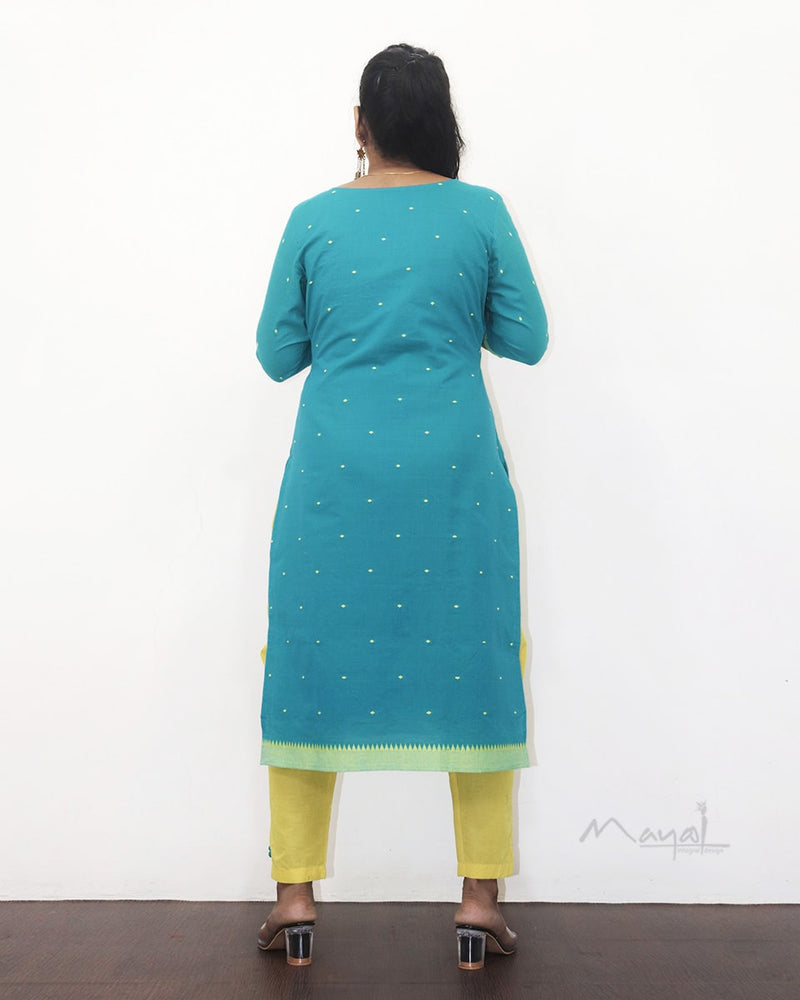 Blue Lagoon Cotton Kurta