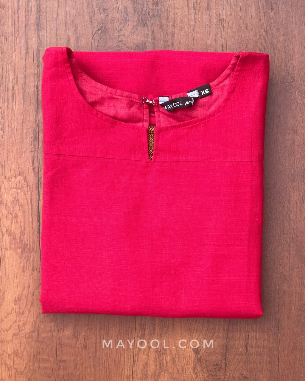 Cerise Pink Traditional Cotton Kurta