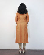 Cider Orange Stripe Cotton Kurta