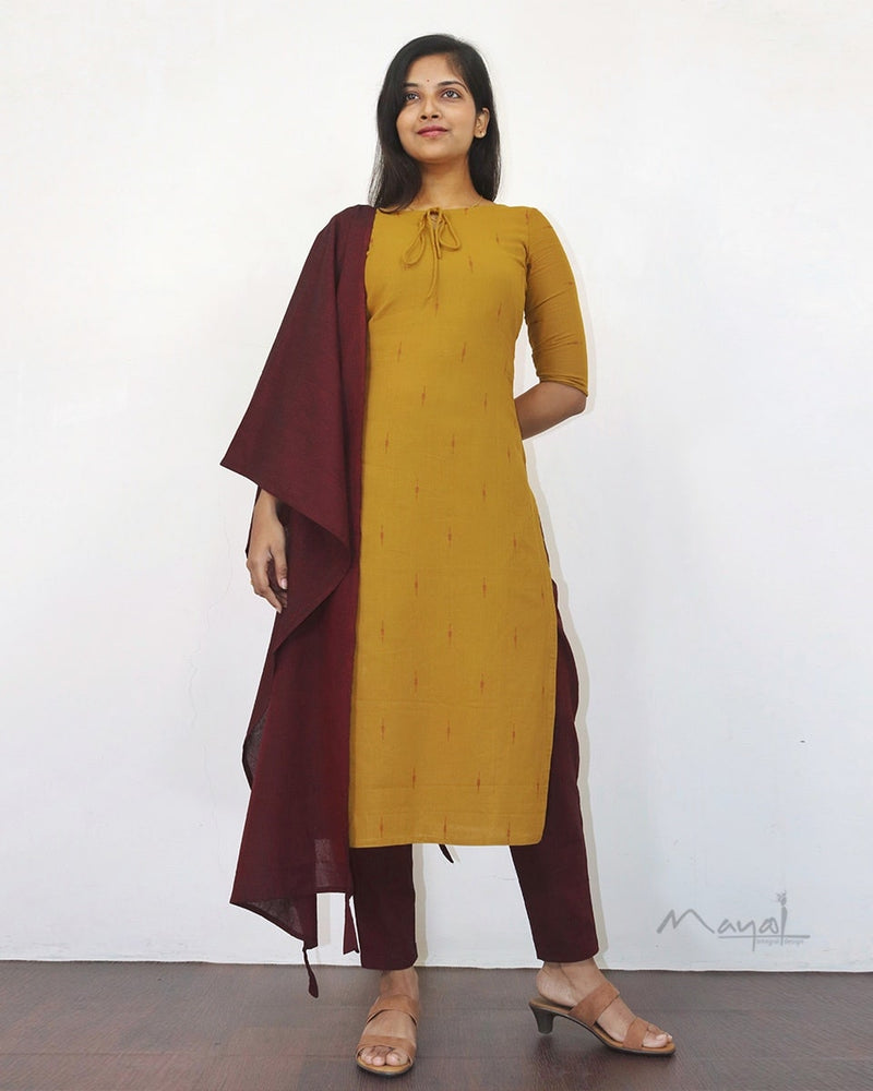 Dijon Mustard Cotton Kurta