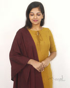 Dijon Mustard Cotton Kurta