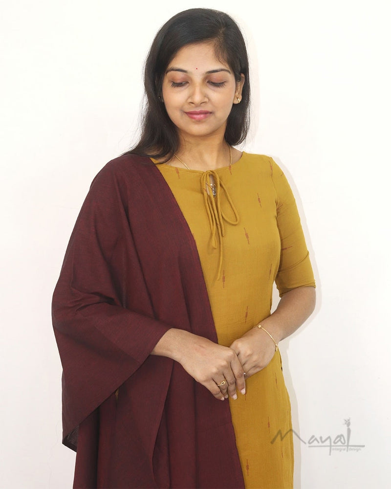 Dijon Mustard Cotton Kurta