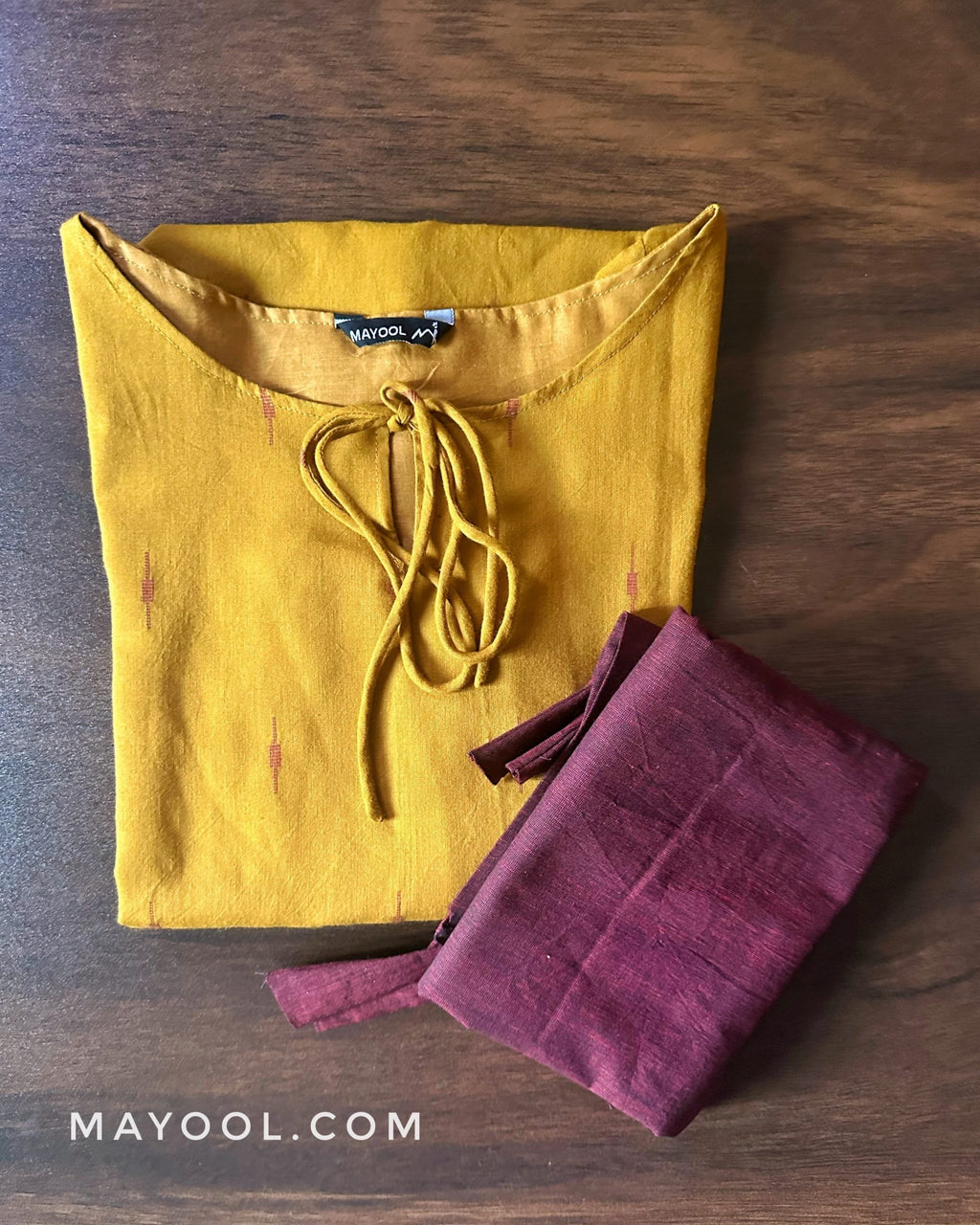 Dijon Mustard Cotton Kurta