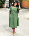 Ebony Green Cotton Kurta