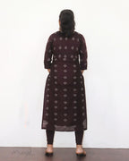 Espresso Brown Silk Cotton Kurta