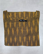Dark Olive Ikat Kurta