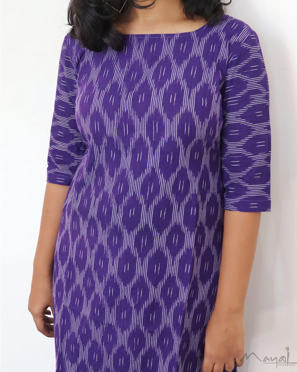 Lavender Ikat Kurta