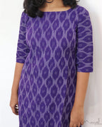 Lavender Ikat Kurta