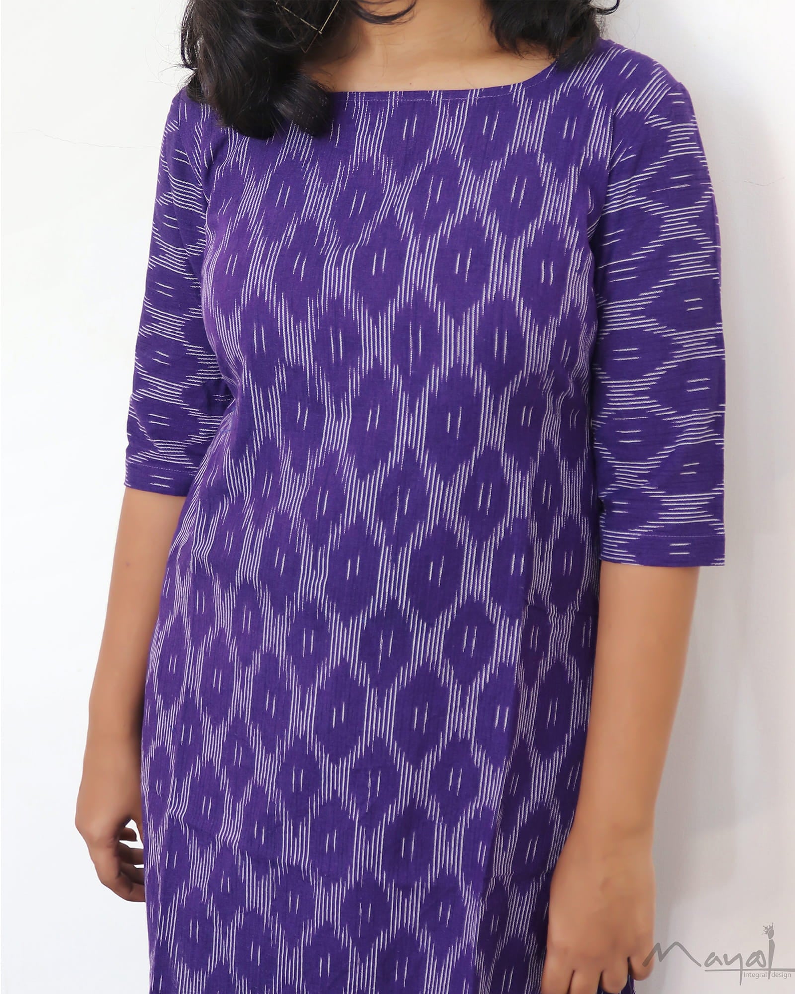 Lavender Ikat Kurta