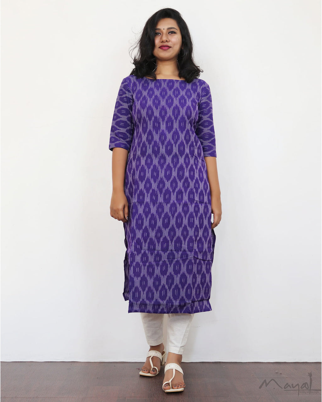 Lavender Ikat Kurta