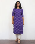Lavender Ikat Kurta