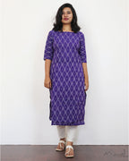 Lavender Ikat Kurta