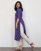Lavender Ikat Kurta