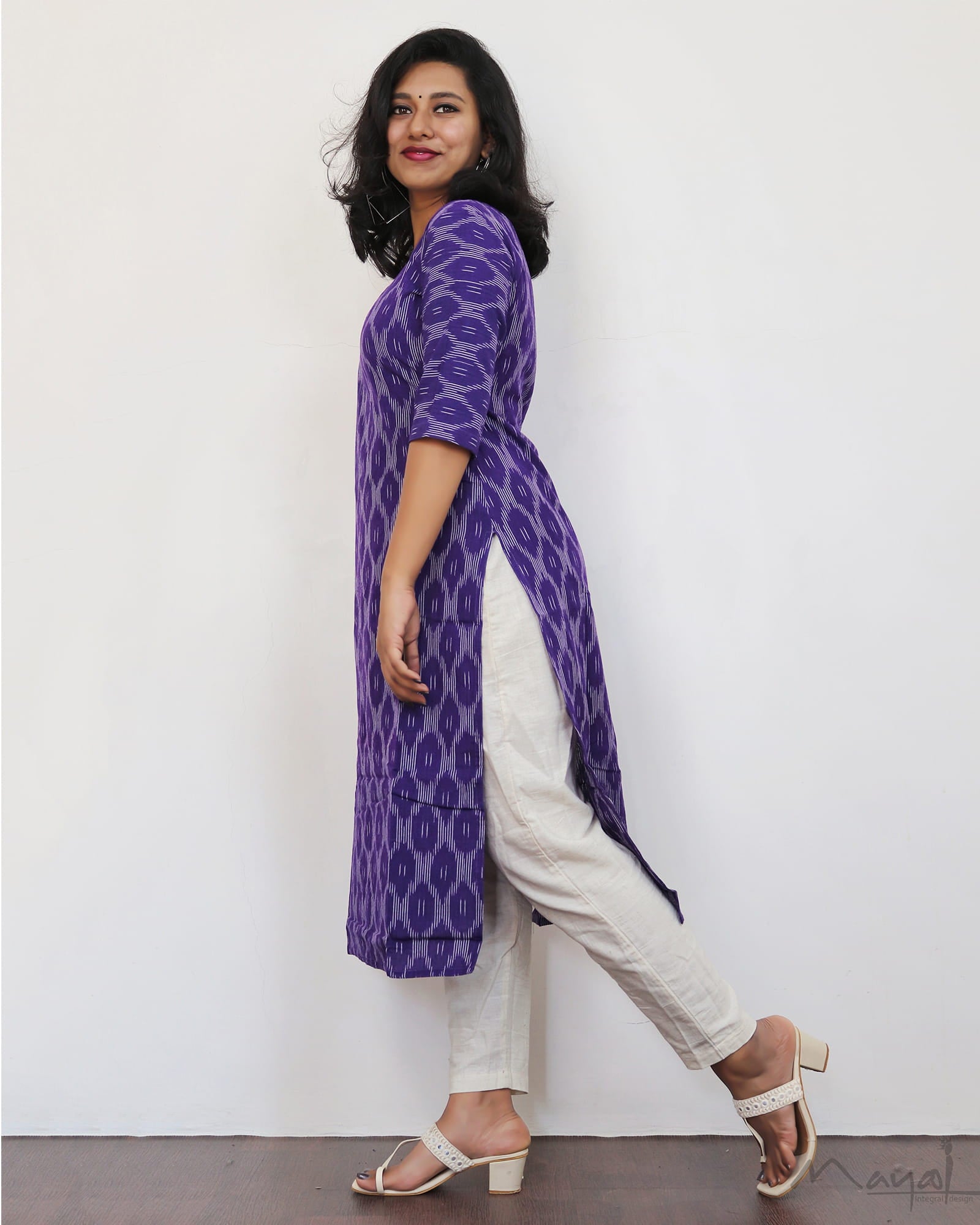 Lavender Ikat Kurta