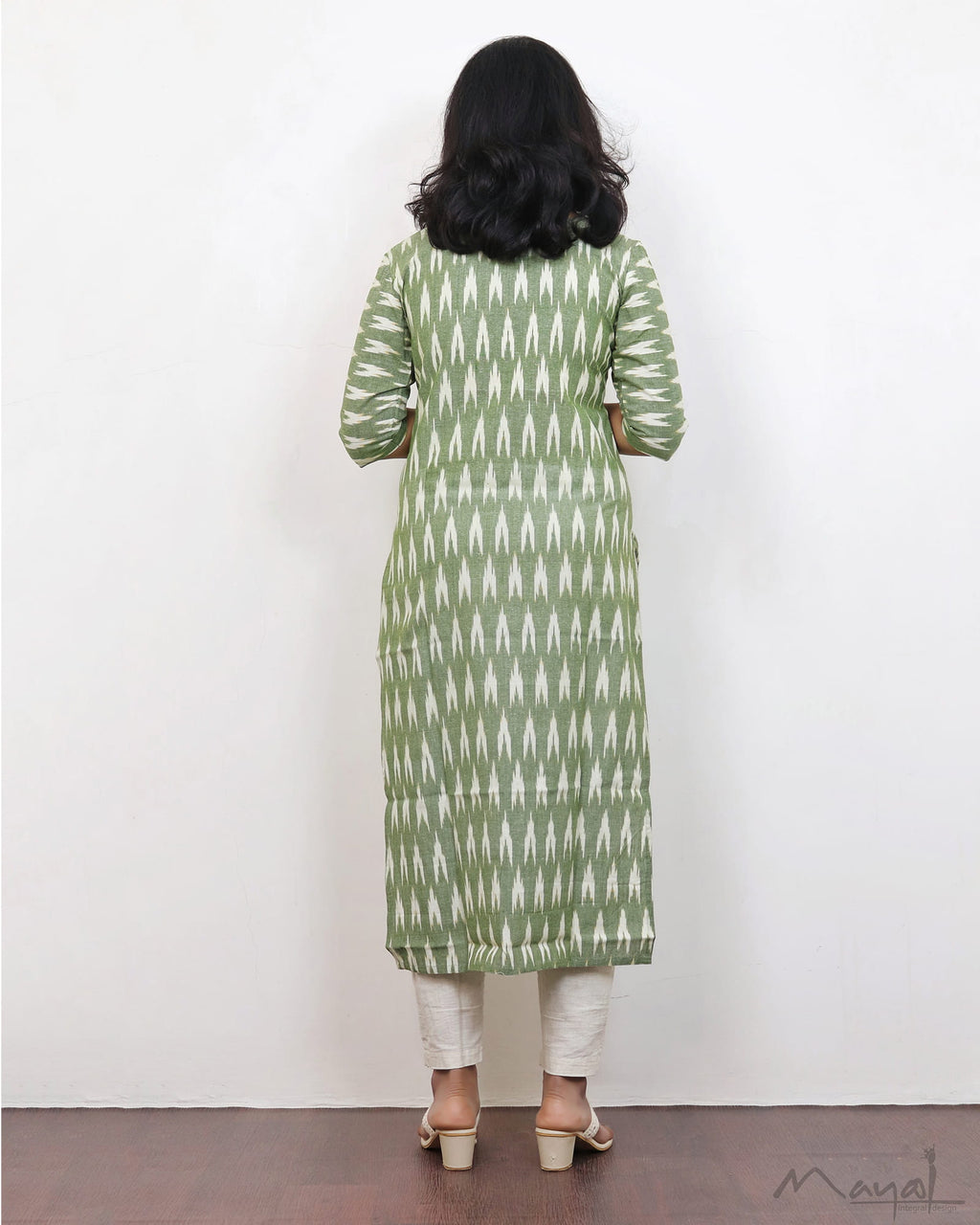 Sage Green Ikat Kurta