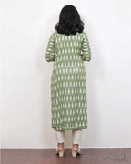 Sage Green Ikat Kurta