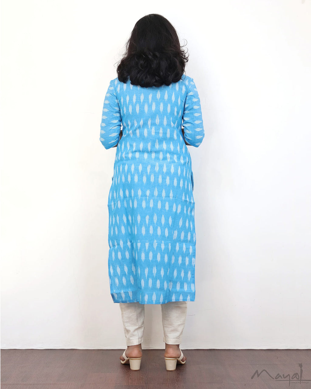 Sky Blue Ikat Kurta