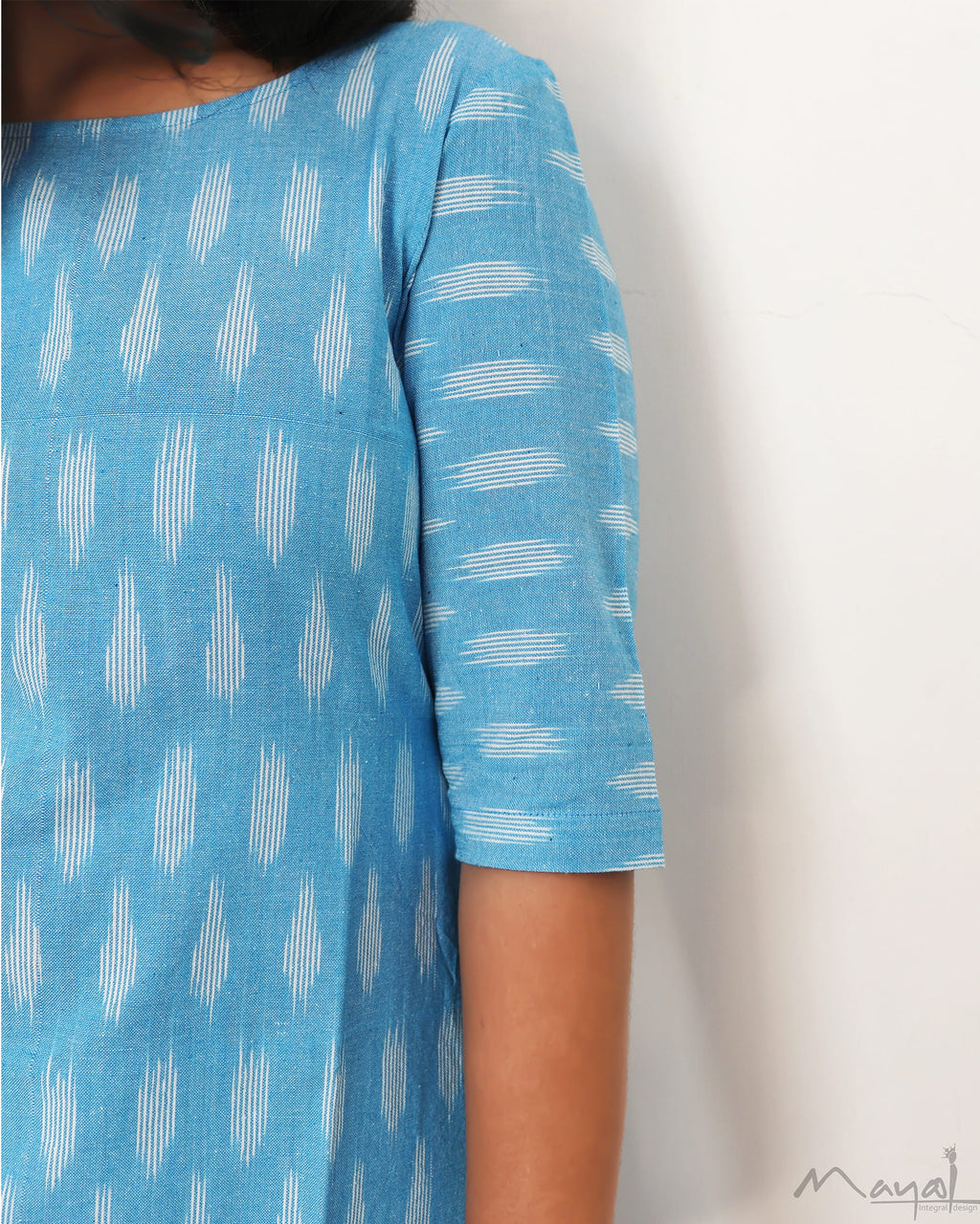 Sky Blue Ikat Kurta