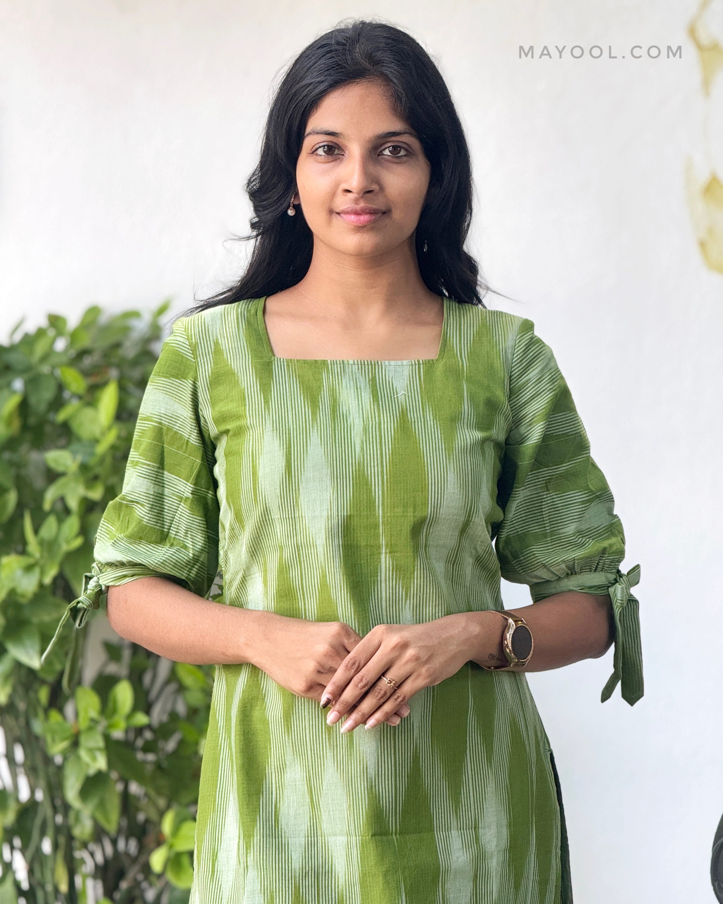 Fern Green Cotton Kurta