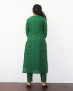 Forest Green Handloom Cotton Kurta