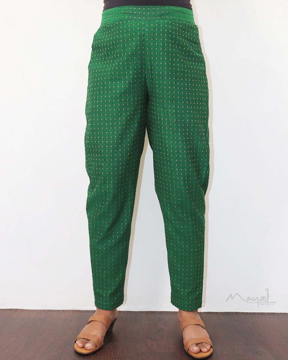 Forest Green Handloom Cotton Kurta