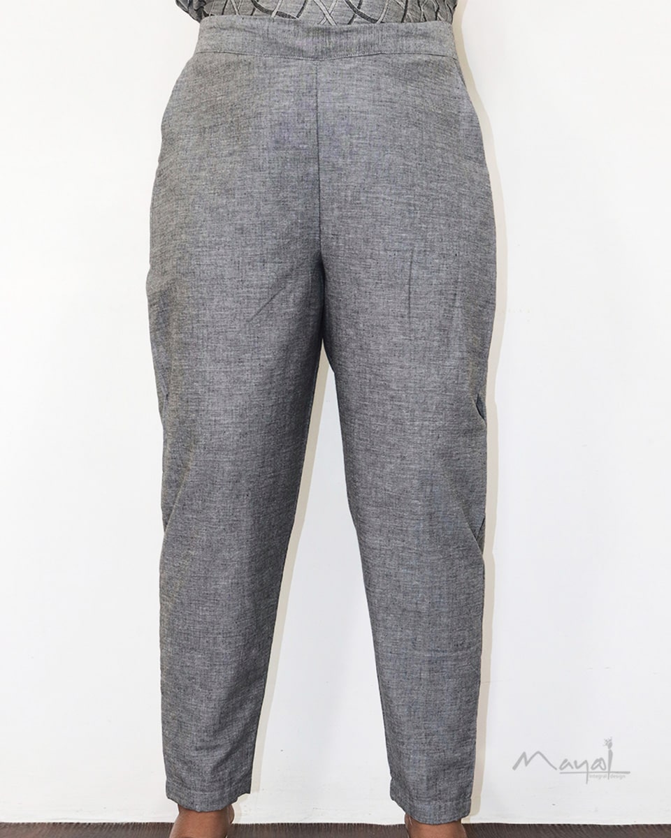 Light Grey Jacquard Cotton Kurta