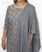Light Grey Jacquard Cotton Kurta