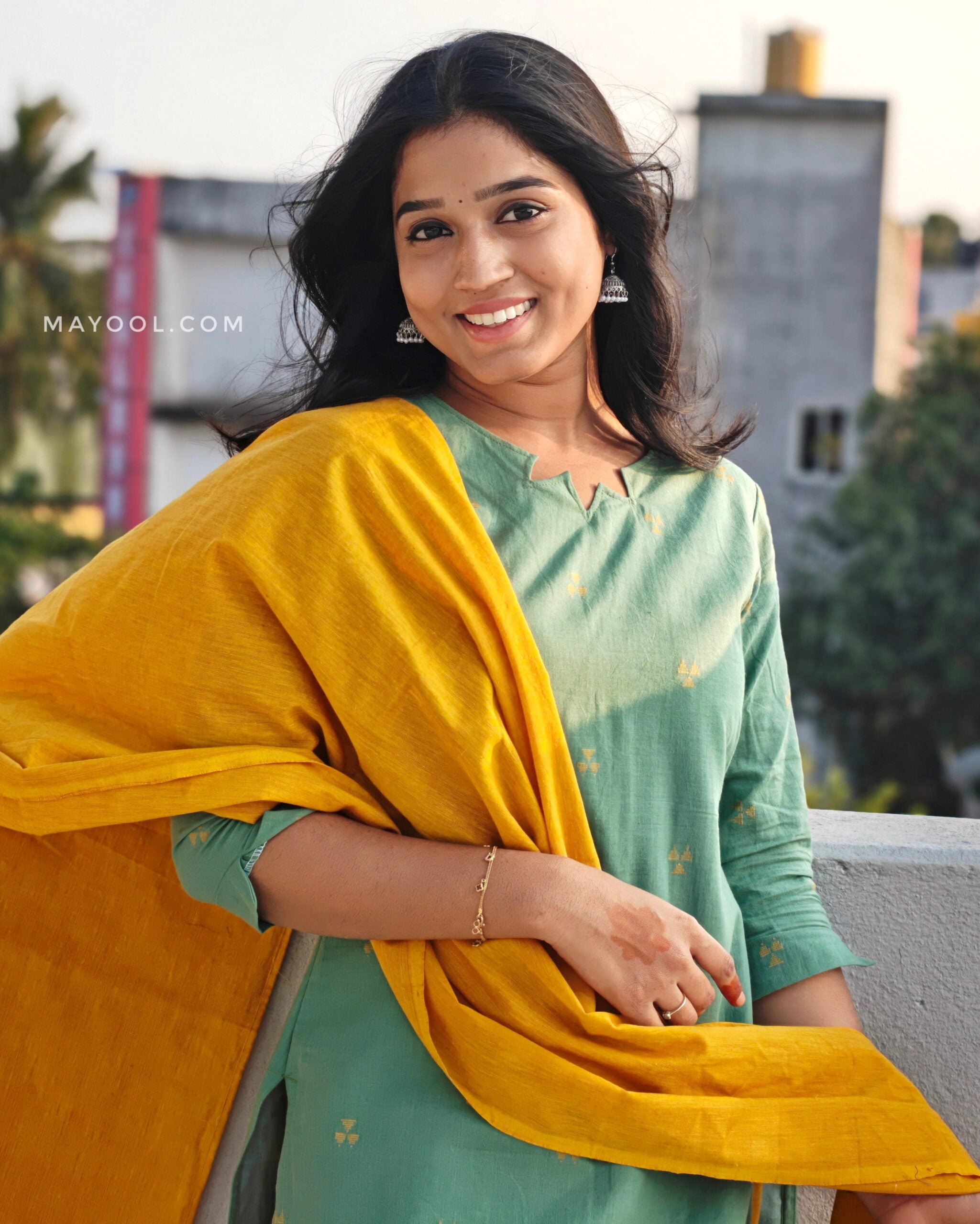 Ocean Green Cotton Kurta