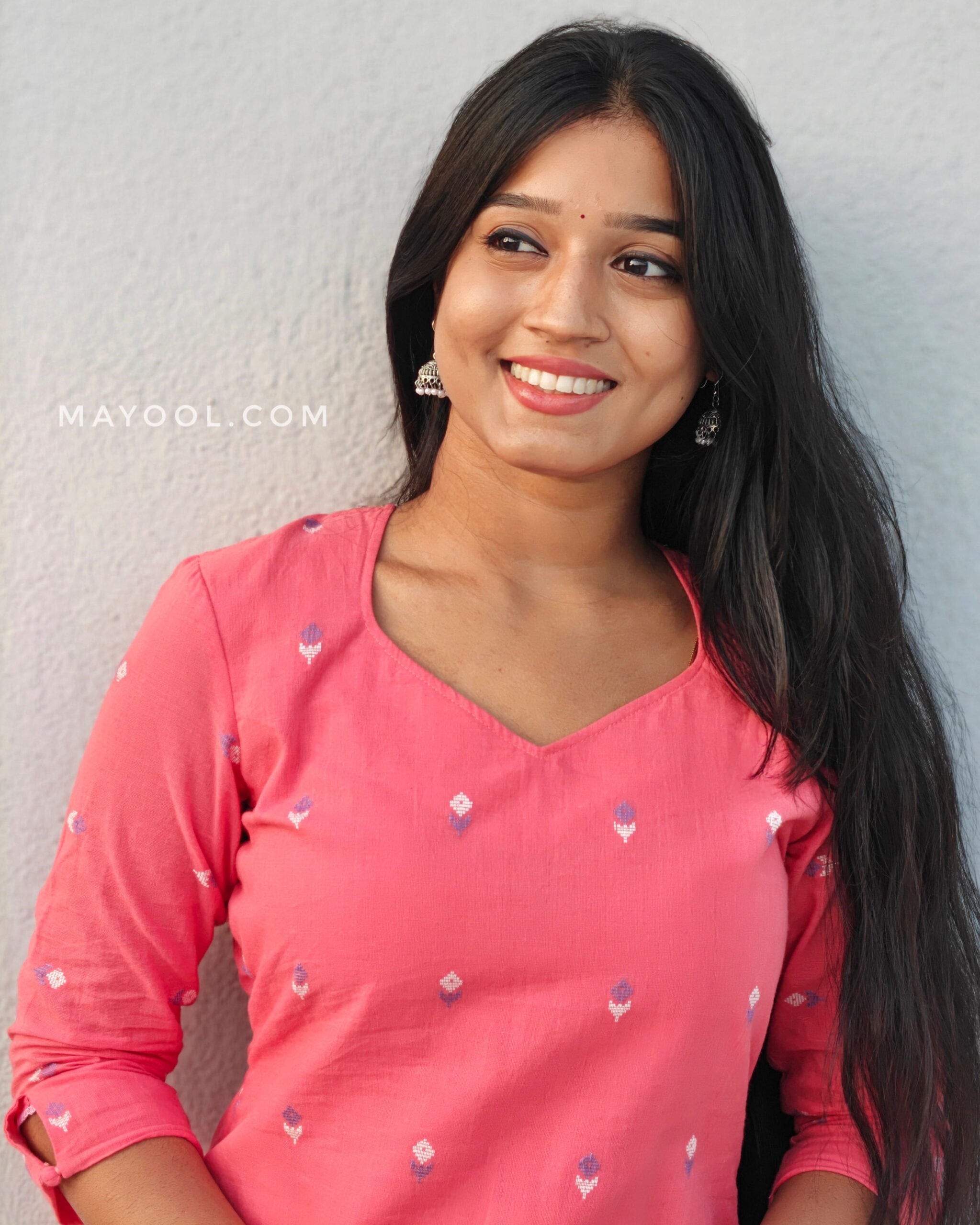 Georgia Peach Cotton Kurta