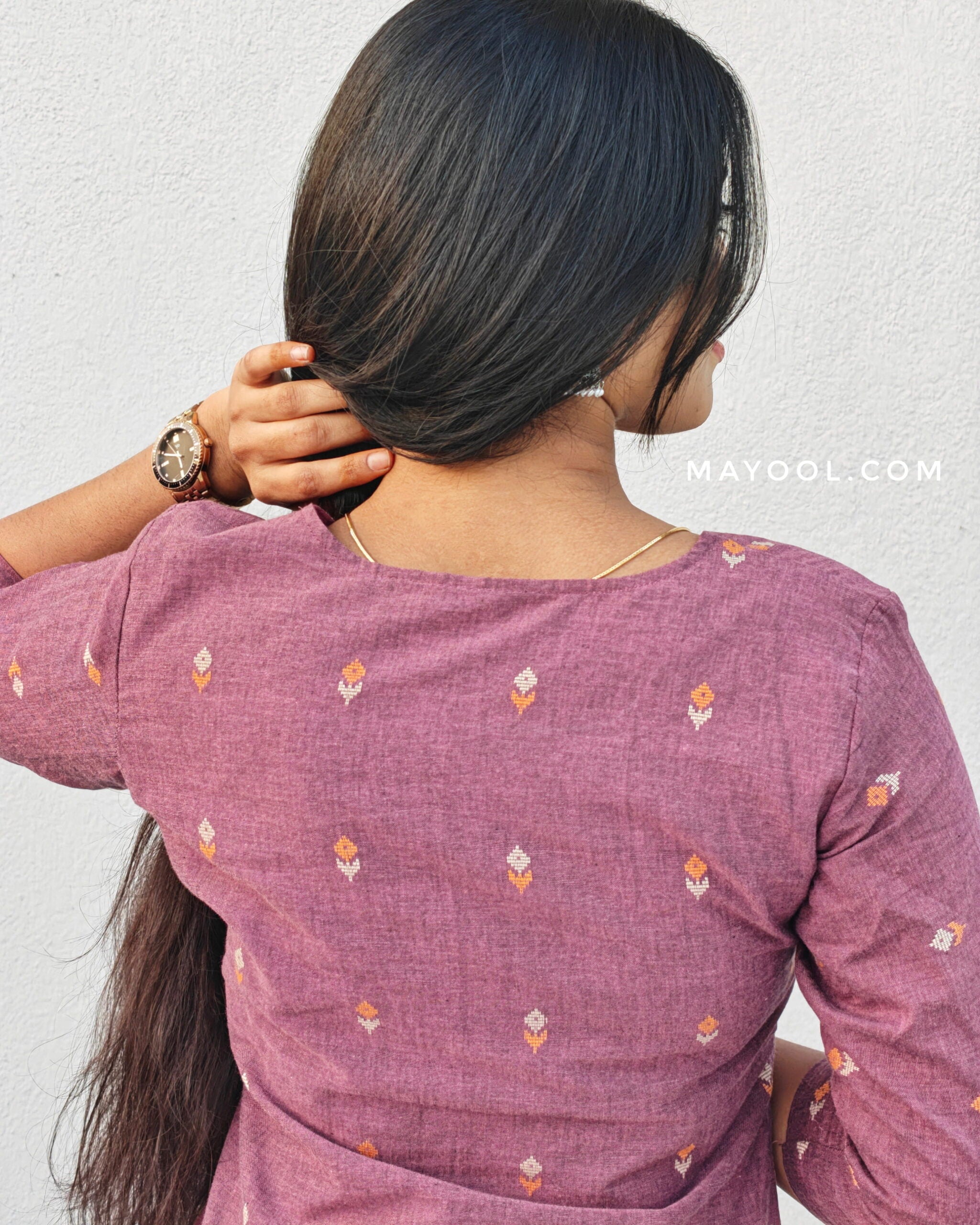 Dusty Purple Cotton Kurta