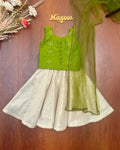 Apple Green Silk Cotton Kids Set
