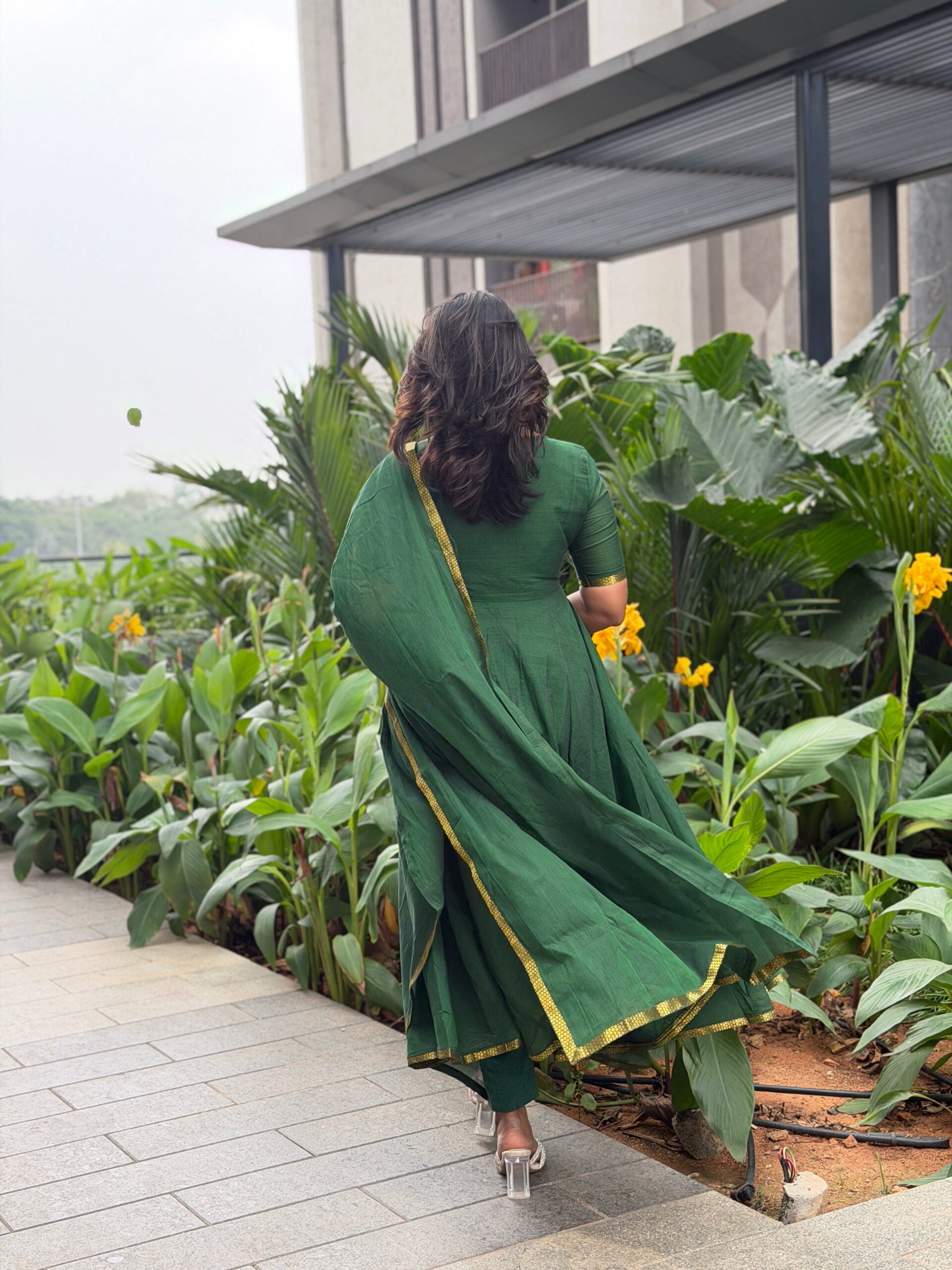 Green Traditional Anarkali Dresses