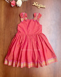 Kanakambaram Traditional Cotton Kids Frock
