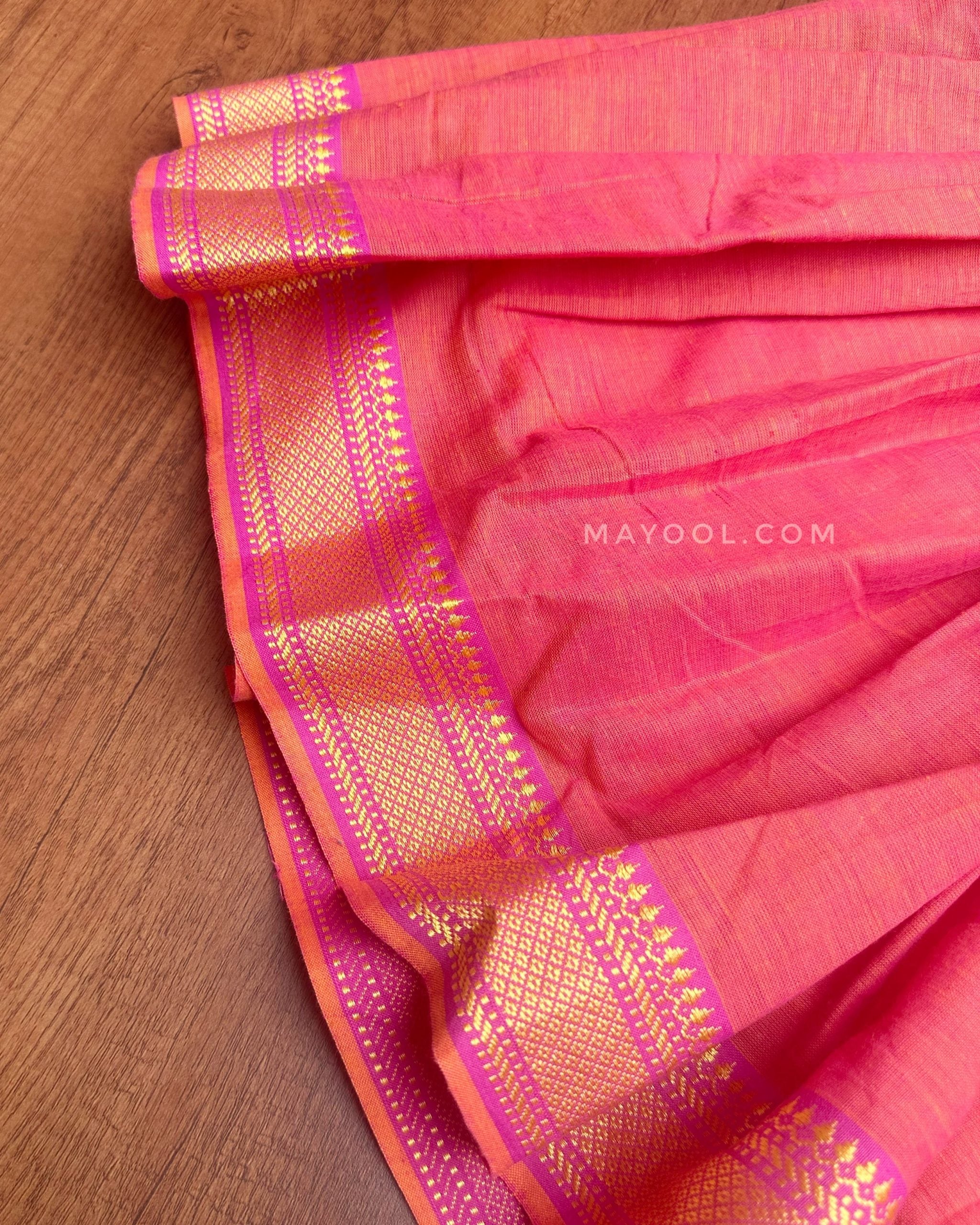 Kanakambaram Traditional Cotton Kids Frock