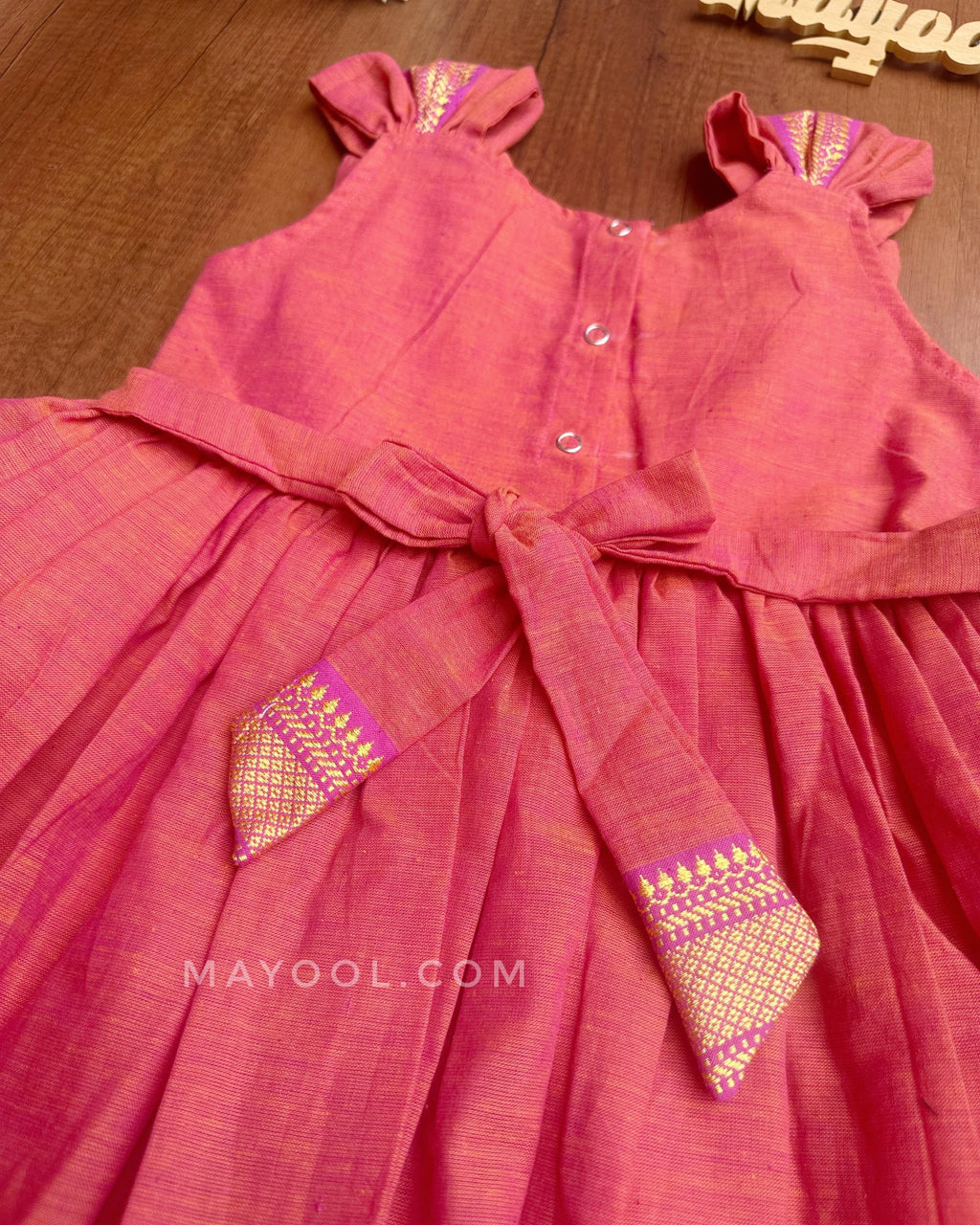 Kanakambaram Traditional Cotton Kids Frock