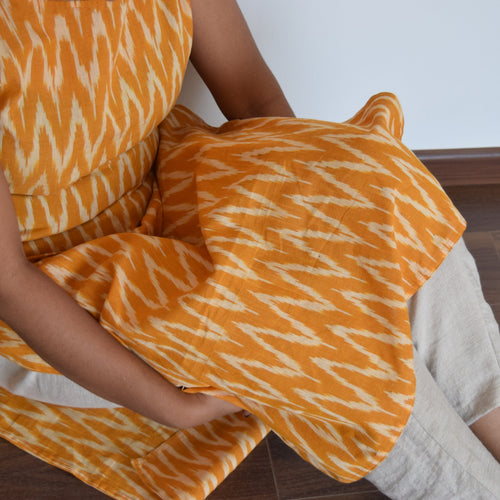 Yellow Ikat Kurta