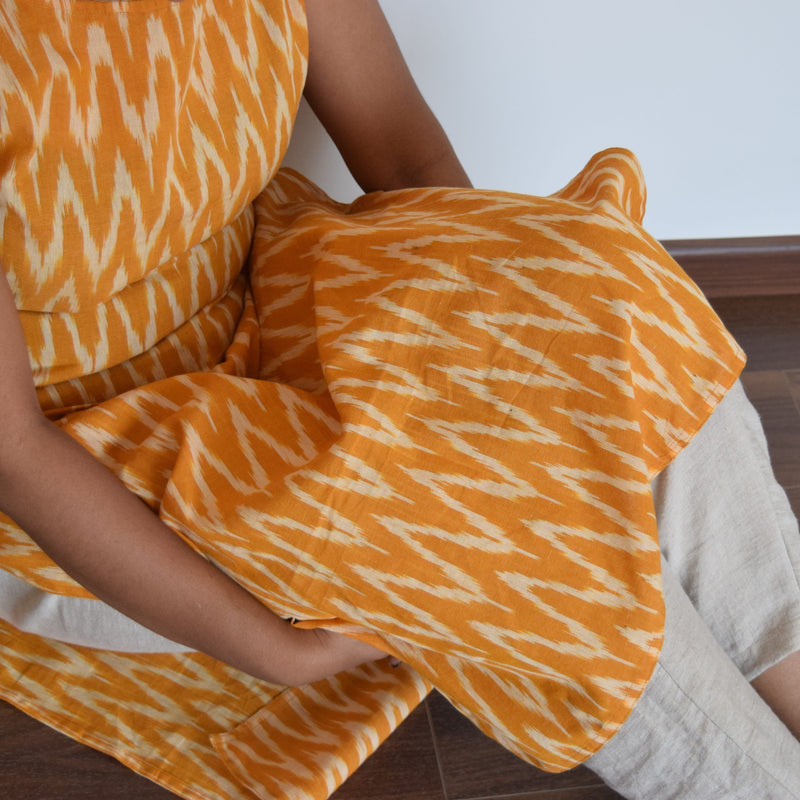 Yellow Ikat Kurta